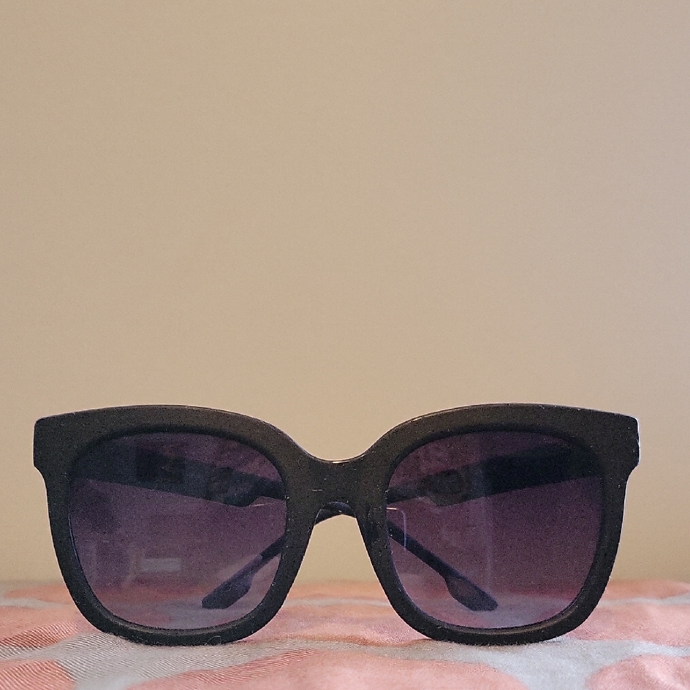 Komono Black Square Sunglasses